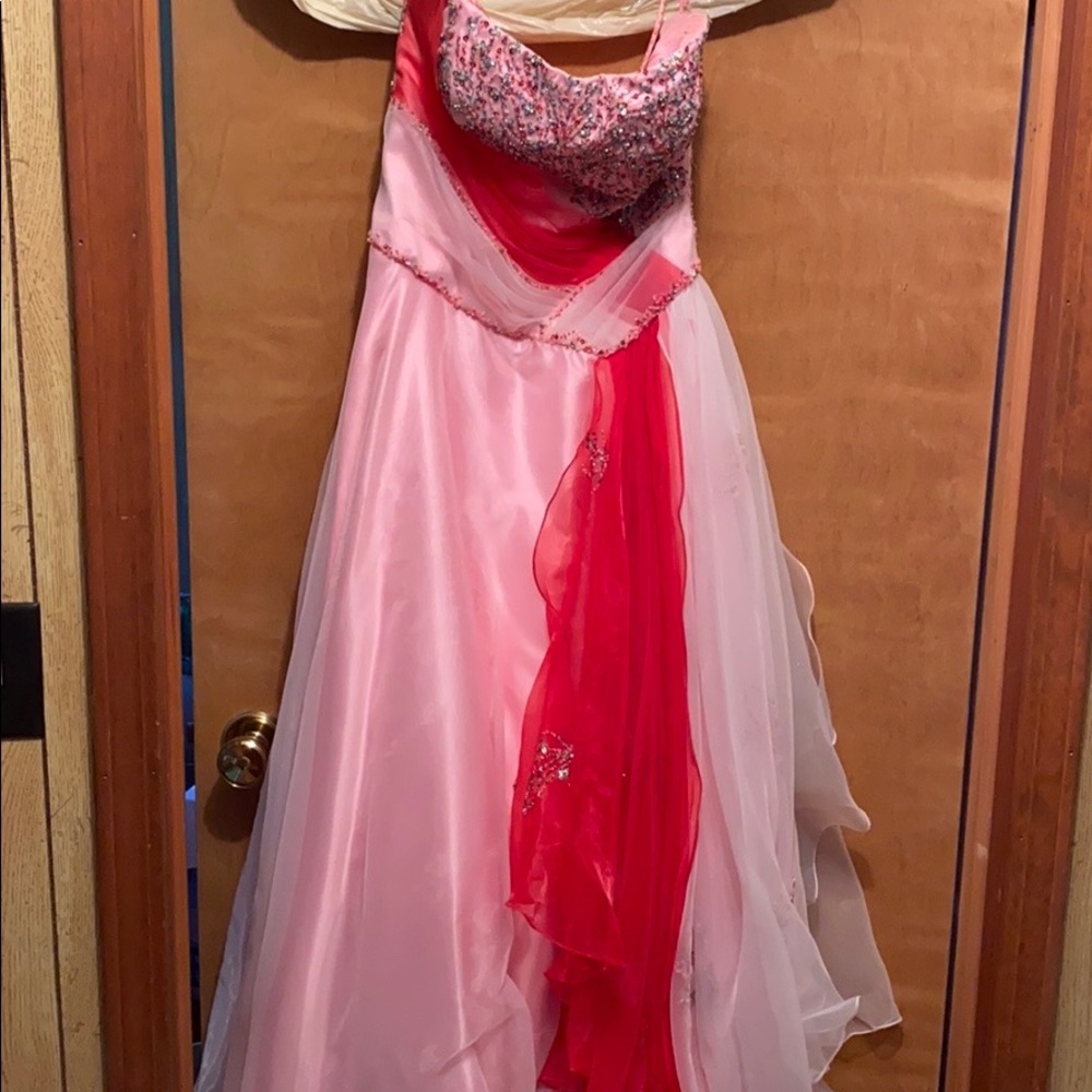 Strapless prom dress